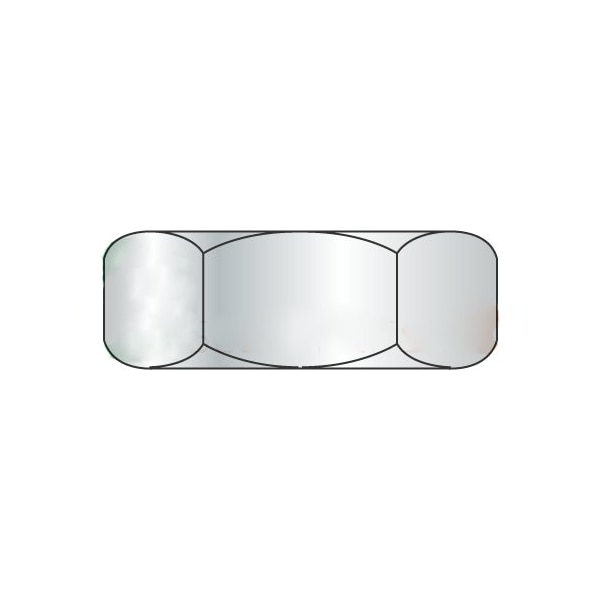 Newport Fasteners Jam Nut, M4-0.7, Steel, Class 4, Zinc Plated, 3.20 mm Ht, 10000 PK 120353 - main